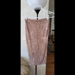 Acacia Snake Skin Print Skirt